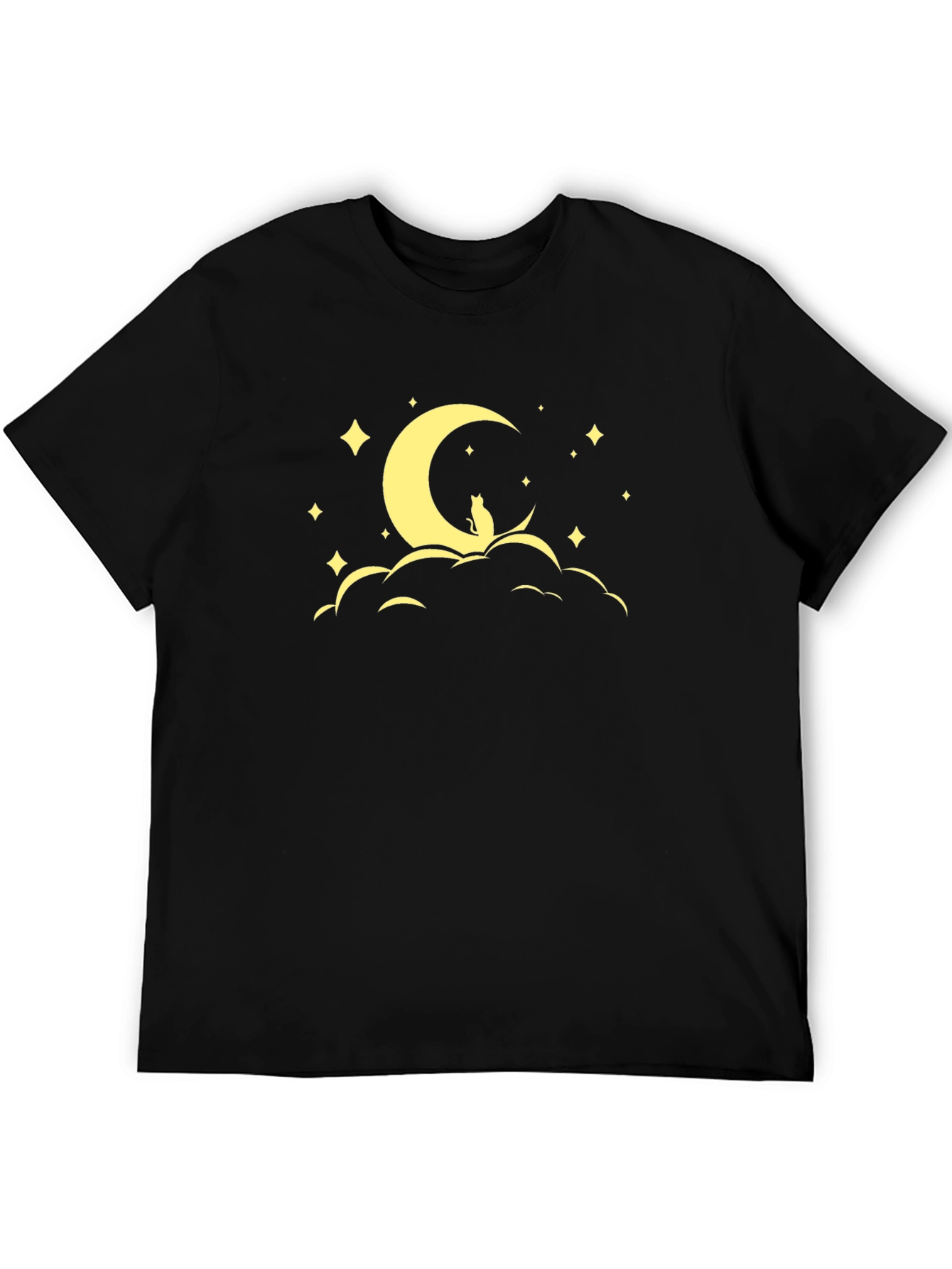 Cat Moon Star Graphic Tee