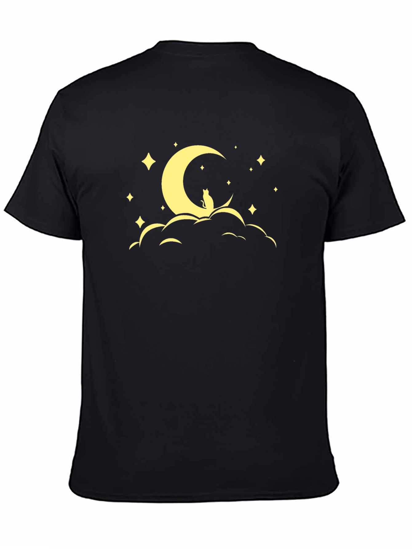 Cat Moon Star Graphic Tee