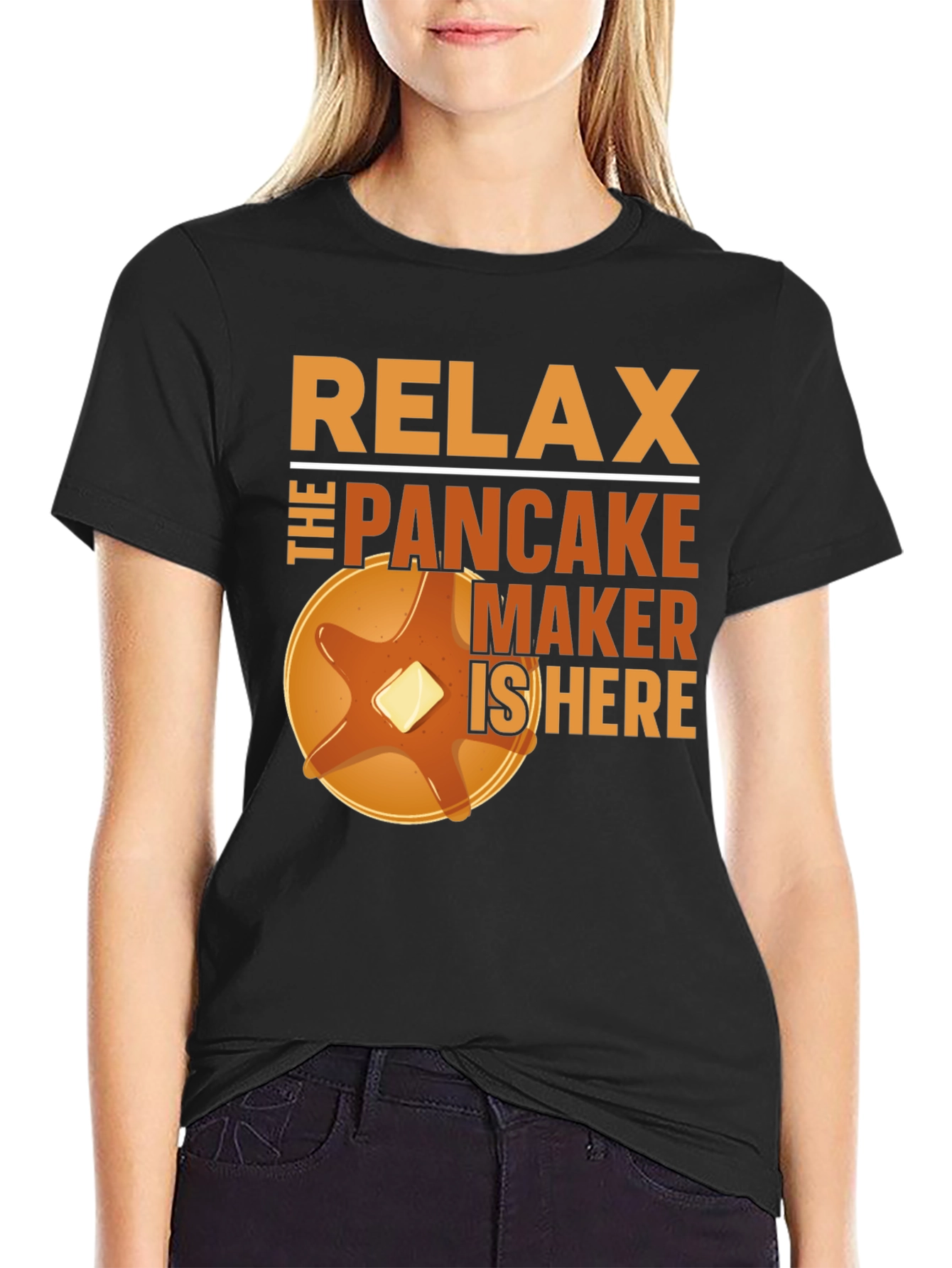 Relax The Pancake Maker Is Here Funny T-Shirt