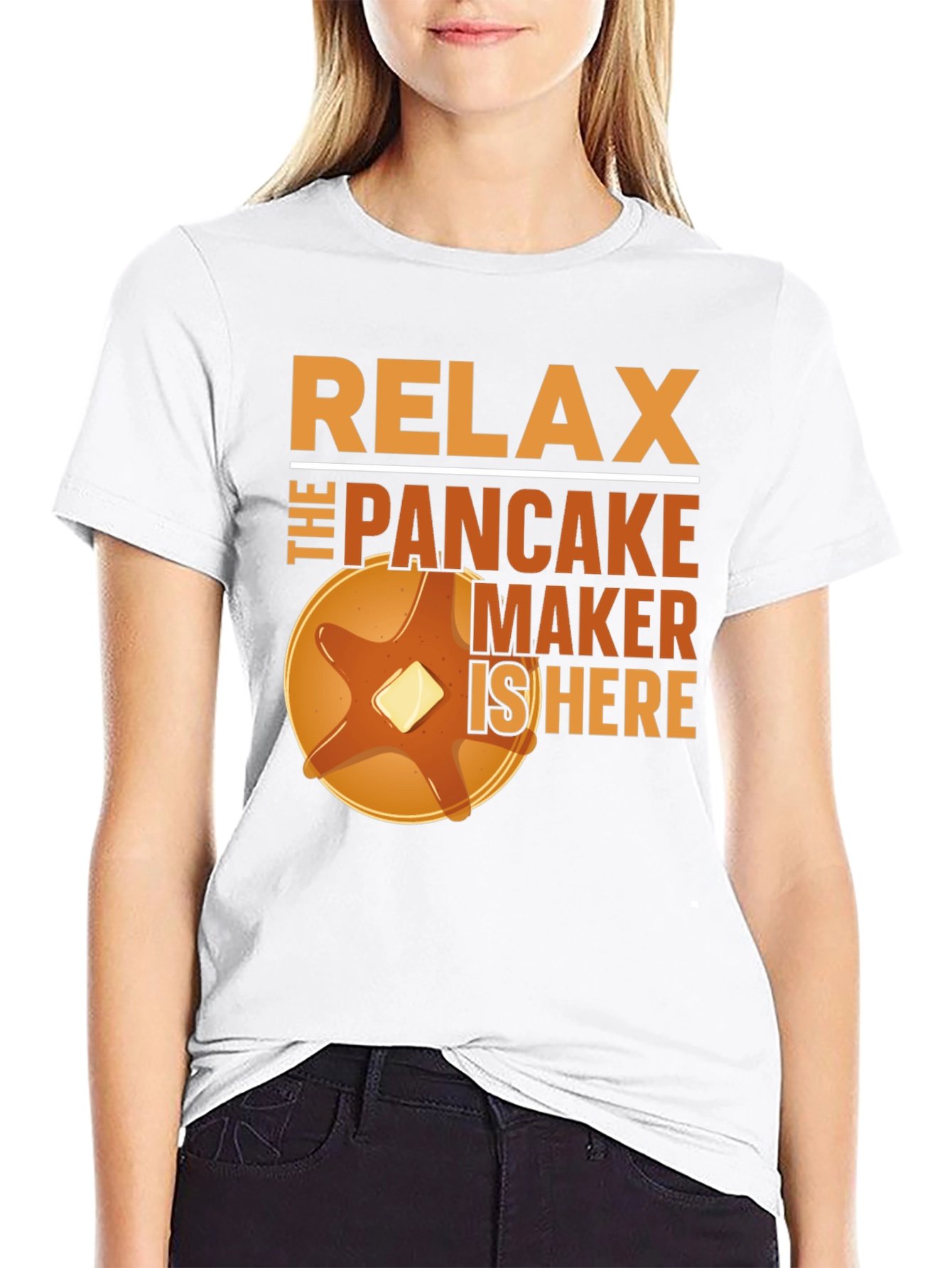 Relax The Pancake Maker Is Here Funny T-Shirt
