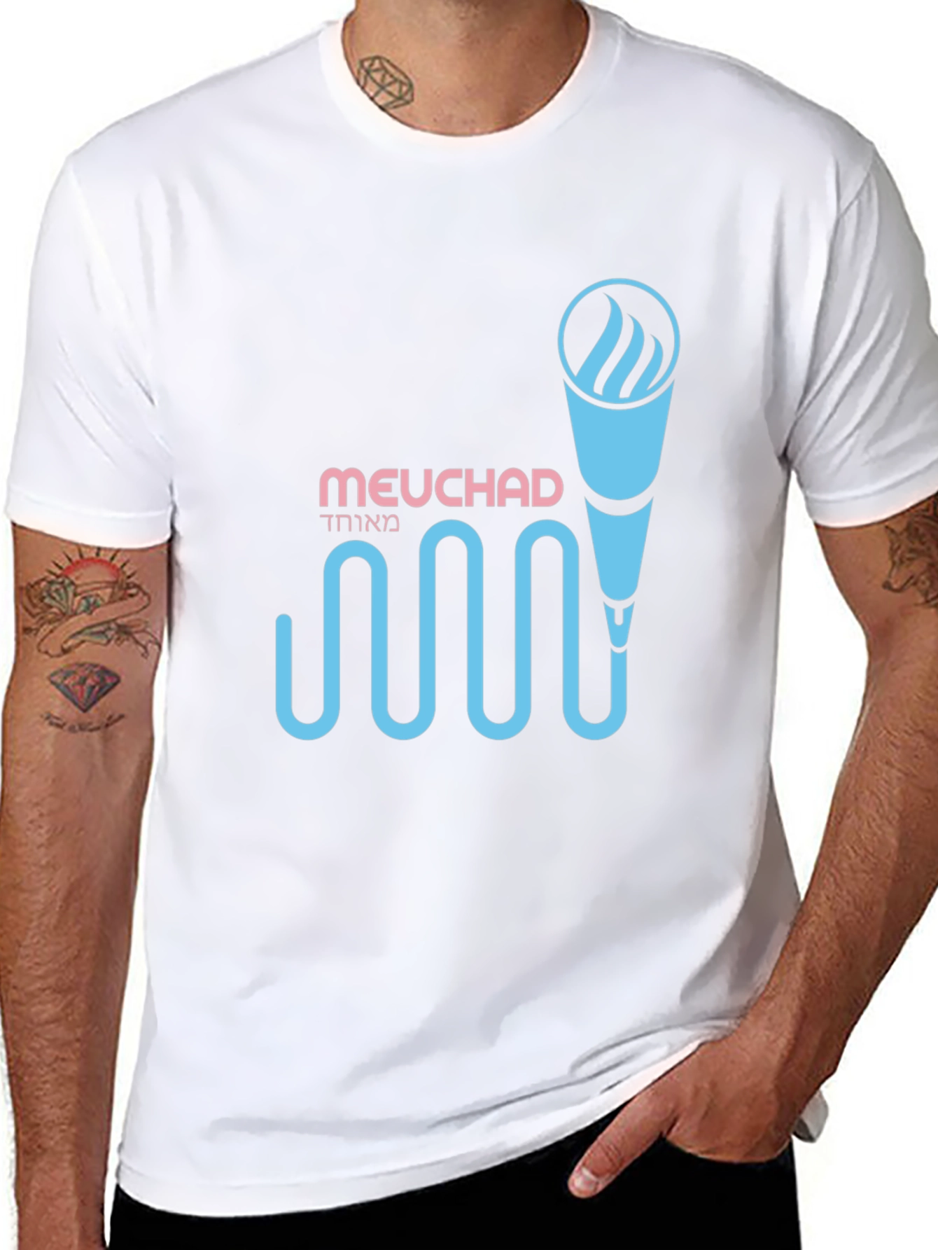 Meuchad Mic Graphic Black T-Shirt