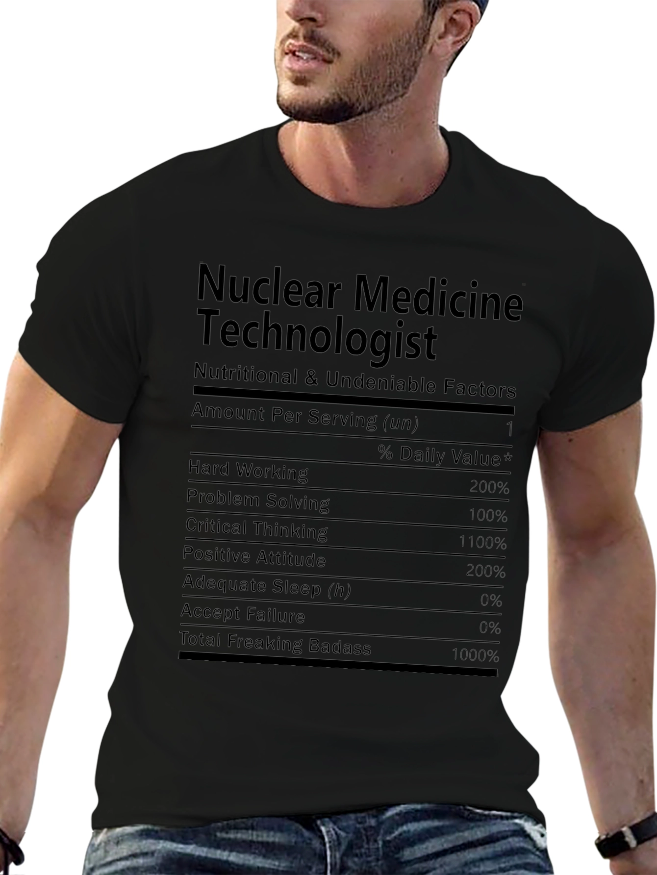 Nuclear Medicine Technologist Nutrition Facts T-Shirt