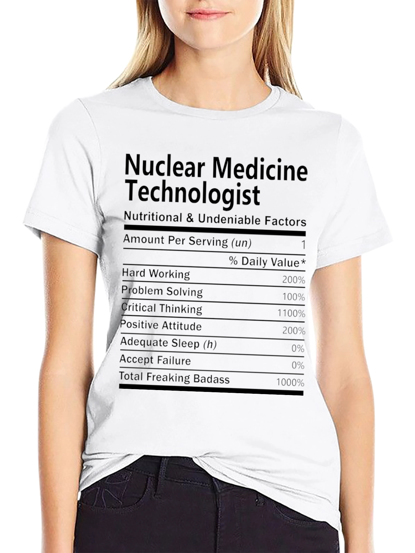 Nuclear Medicine Technologist Nutrition Facts T-Shirt