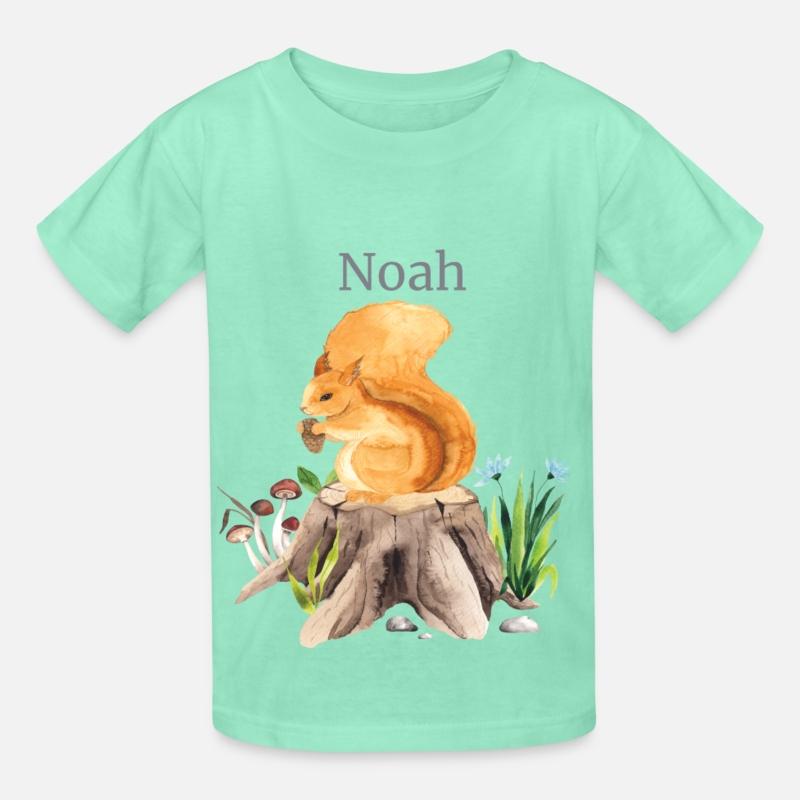 Waldtier Squirrel Flowers Name Noah