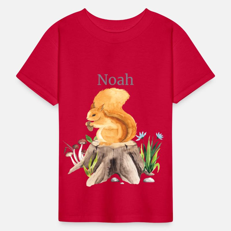 Waldtier Squirrel Flowers Name Noah