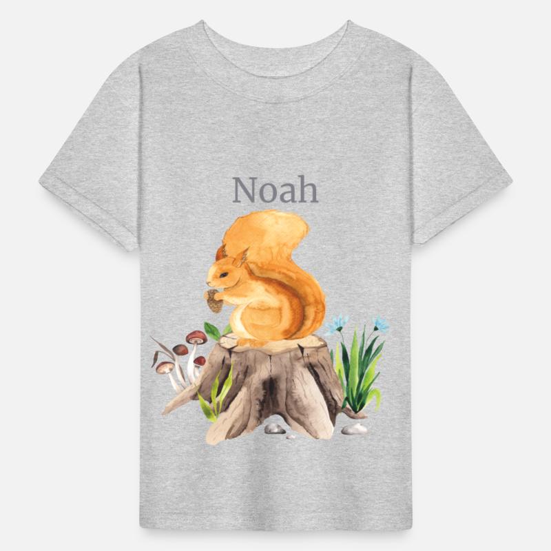 Waldtier Squirrel Flowers Name Noah