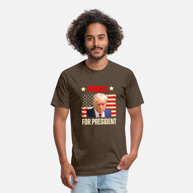 Wanted Donald Trump For President 2024 USA Flag