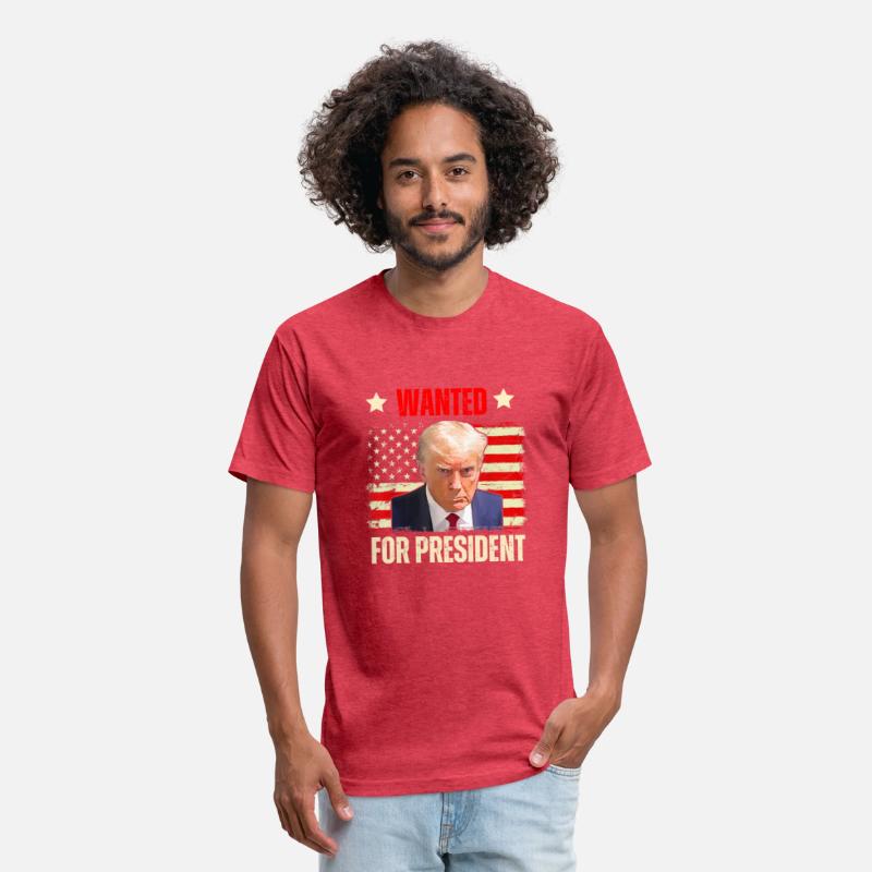Wanted Donald Trump For President 2024 USA Flag