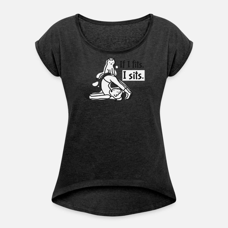 Whimsical Cat and Person Yoga Illustration