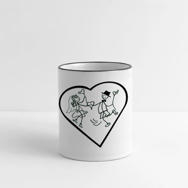 Whimsical Couple Heart Dance Design