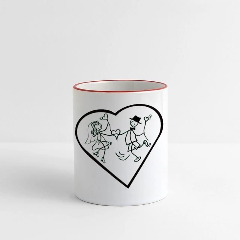 Whimsical Couple Heart Dance Design