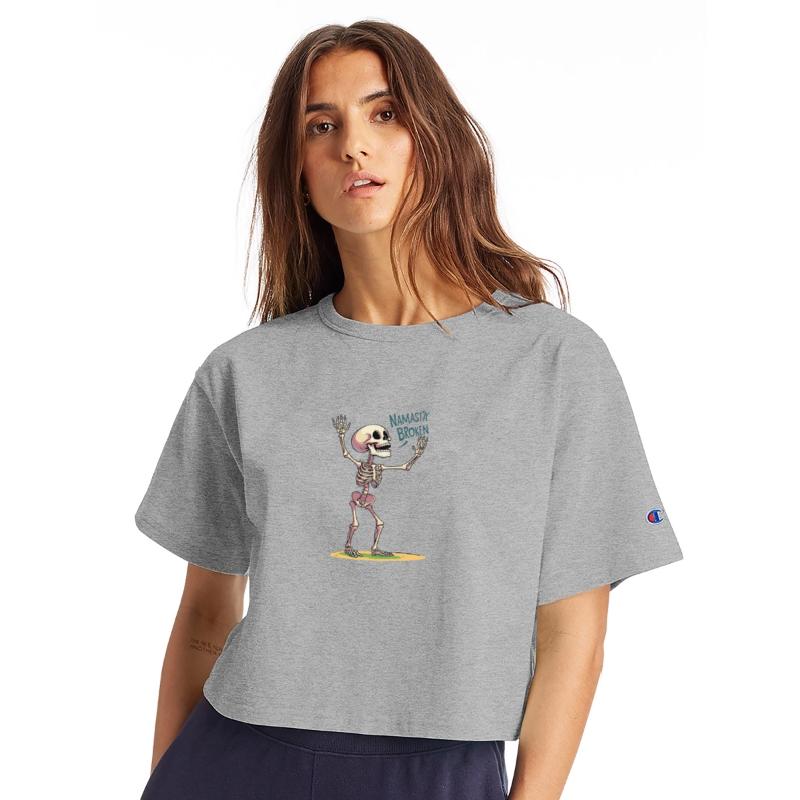 Whimsical Skeleton with Broken Grace