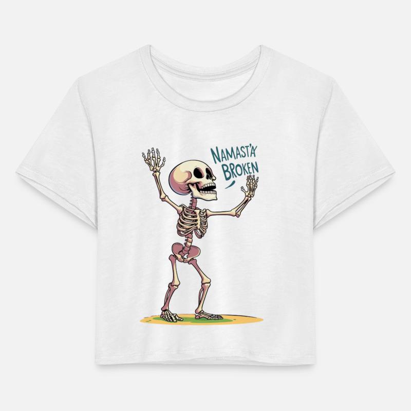 Whimsical Skeleton with Broken Grace
