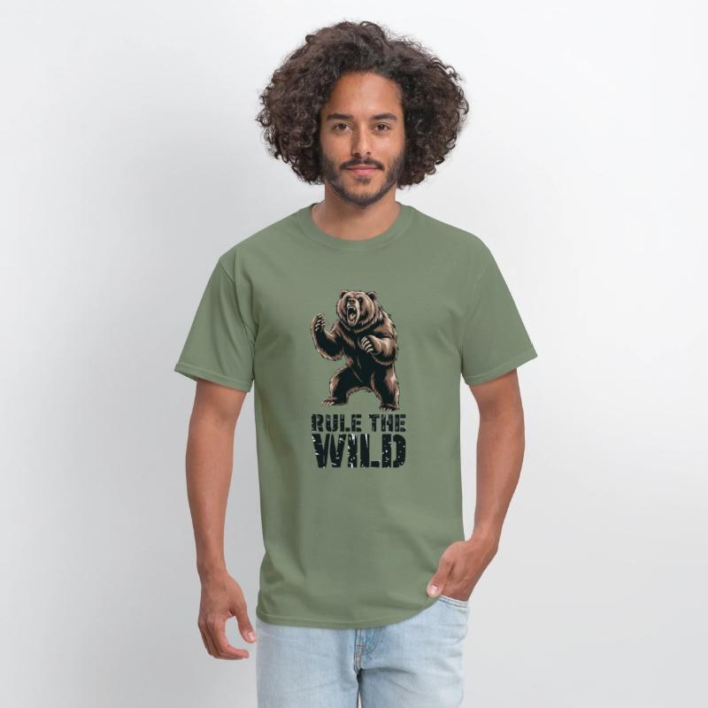 Wild Dominance: Roaring Grizzly Power