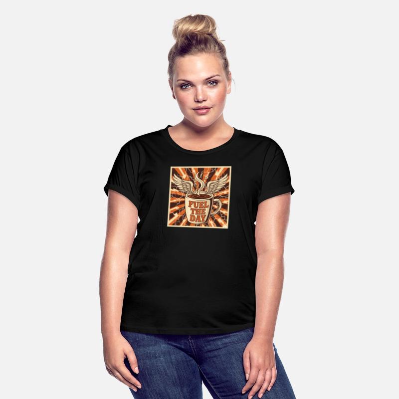 Winged Coffee Power Mug Art - tee