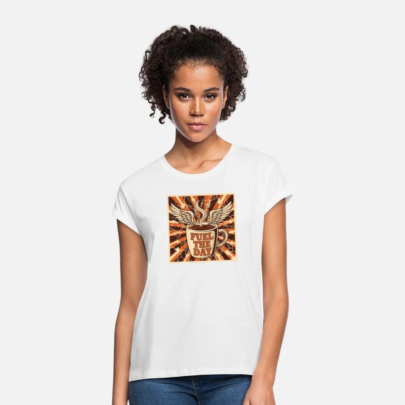 Winged Coffee Power Mug Art - tee