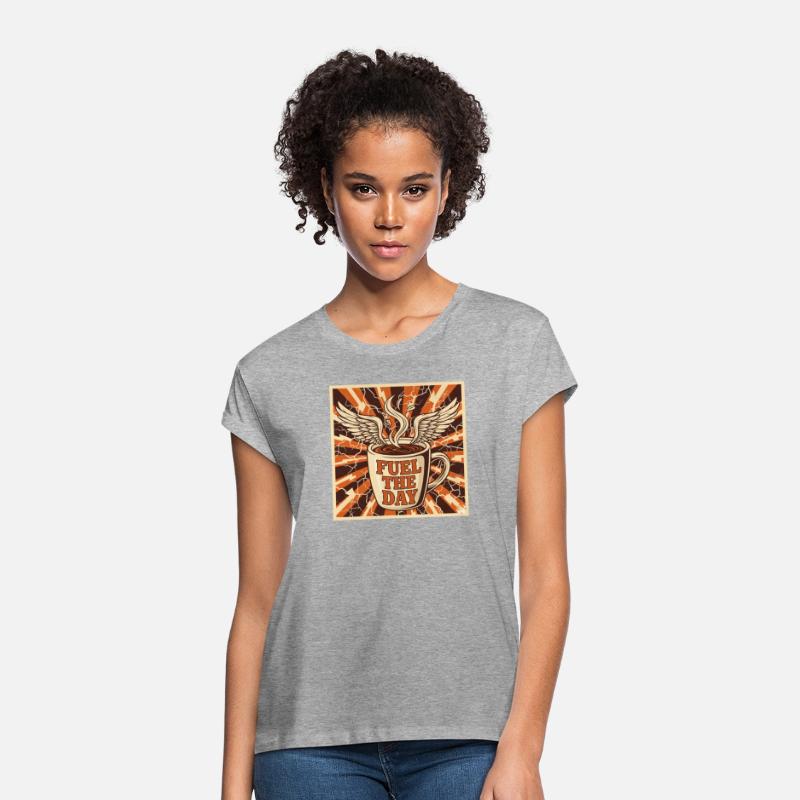 Winged Coffee Power Mug Art - tee