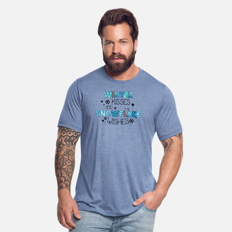Winter kisses and snowflake wishes sublimation