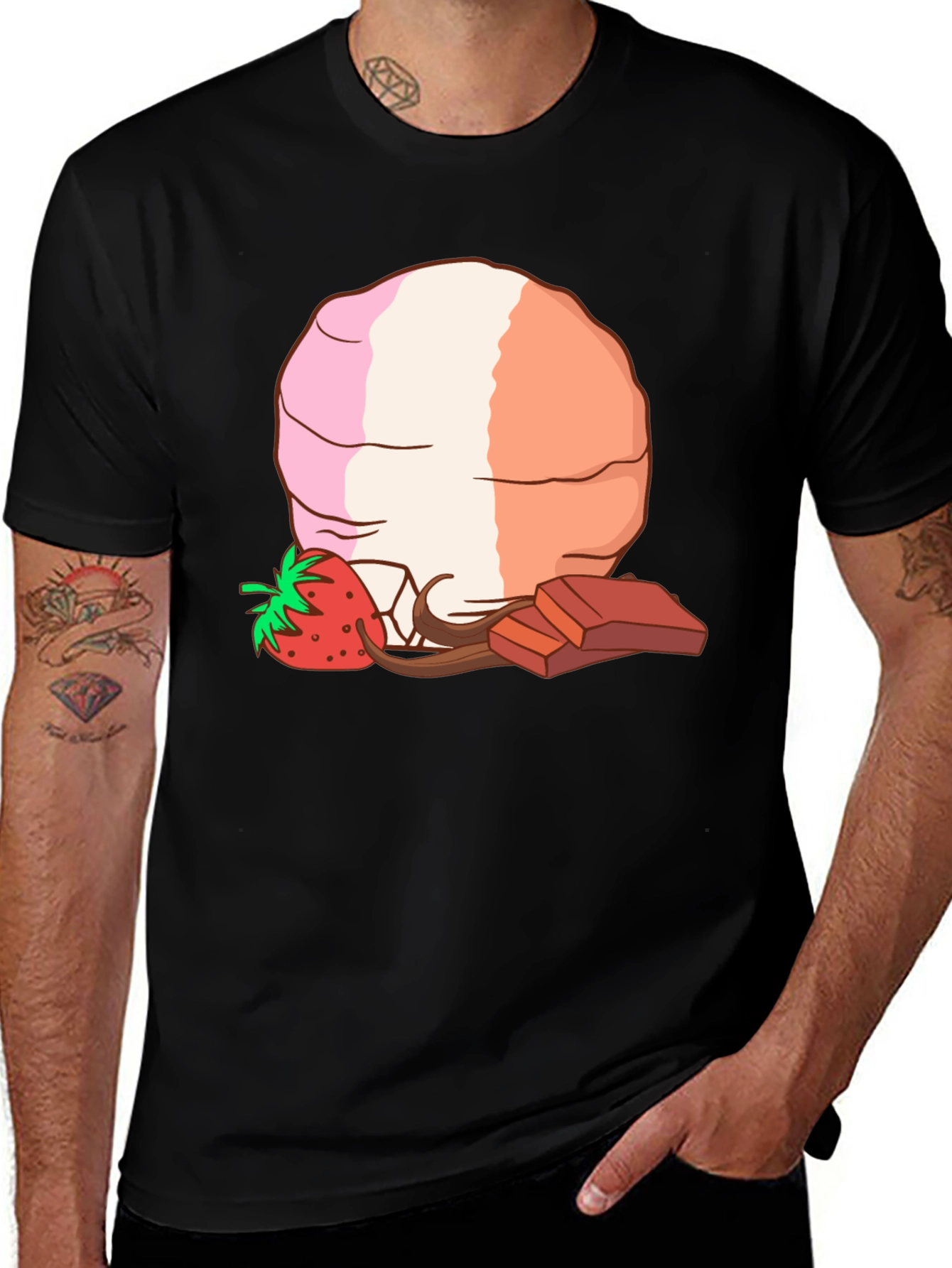 Strawberry Chocolate Dessert T-Shirt