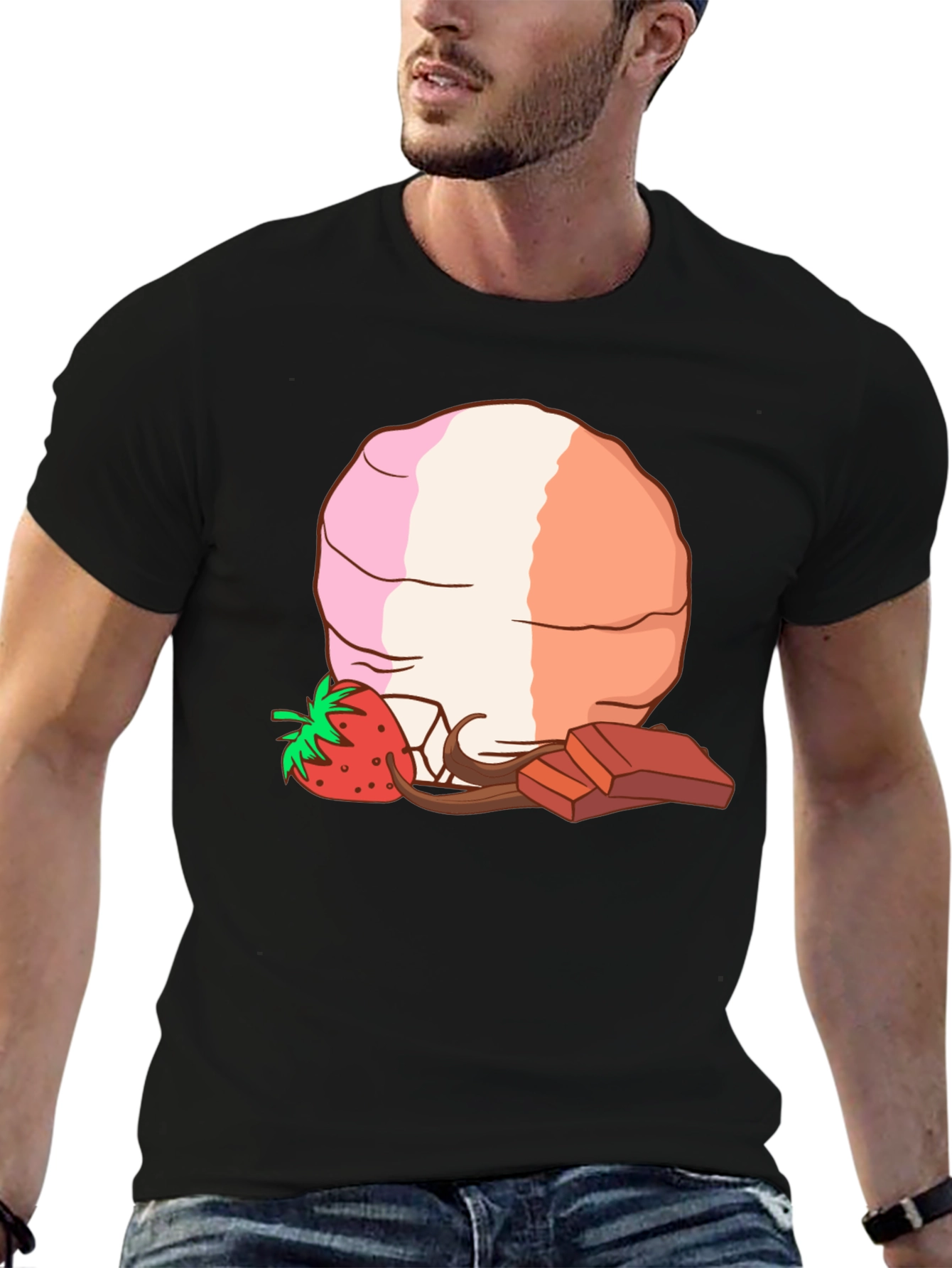 Strawberry Chocolate Dessert T-Shirt