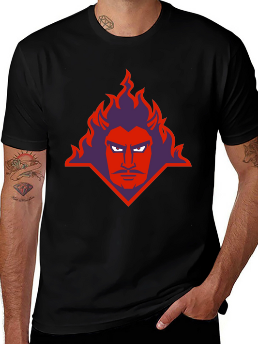 Devil Graphic Print Black T-Shirt