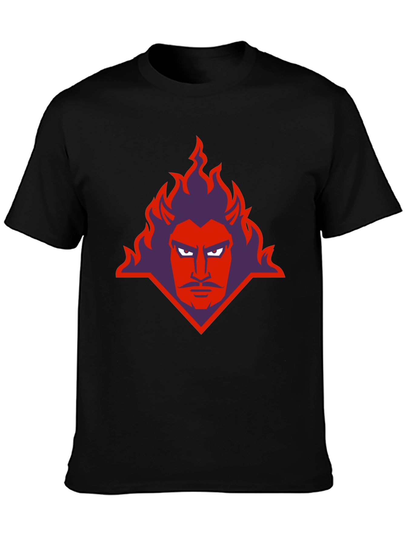 Devil Graphic Print Black T-Shirt