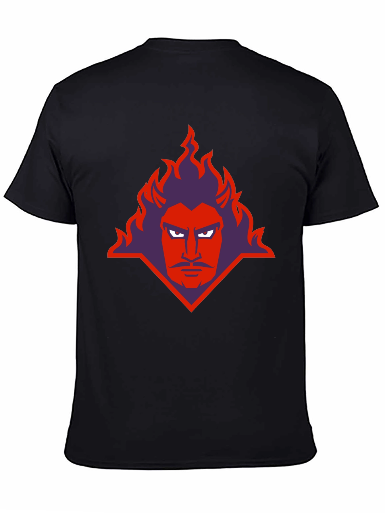 Devil Graphic Print Black T-Shirt
