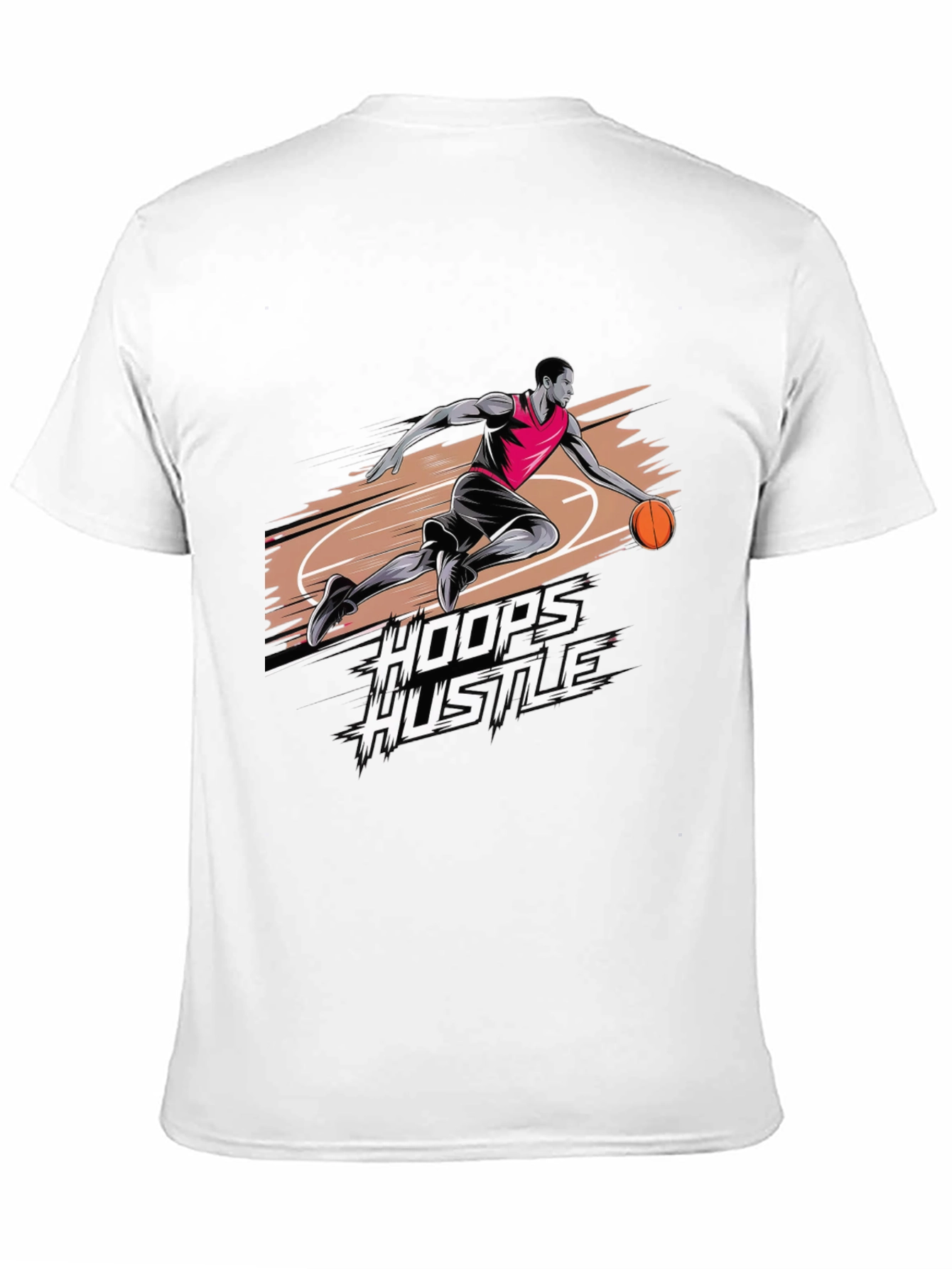 Hoops Hustle Graphic T-Shirt - Stylish Basketball Tee