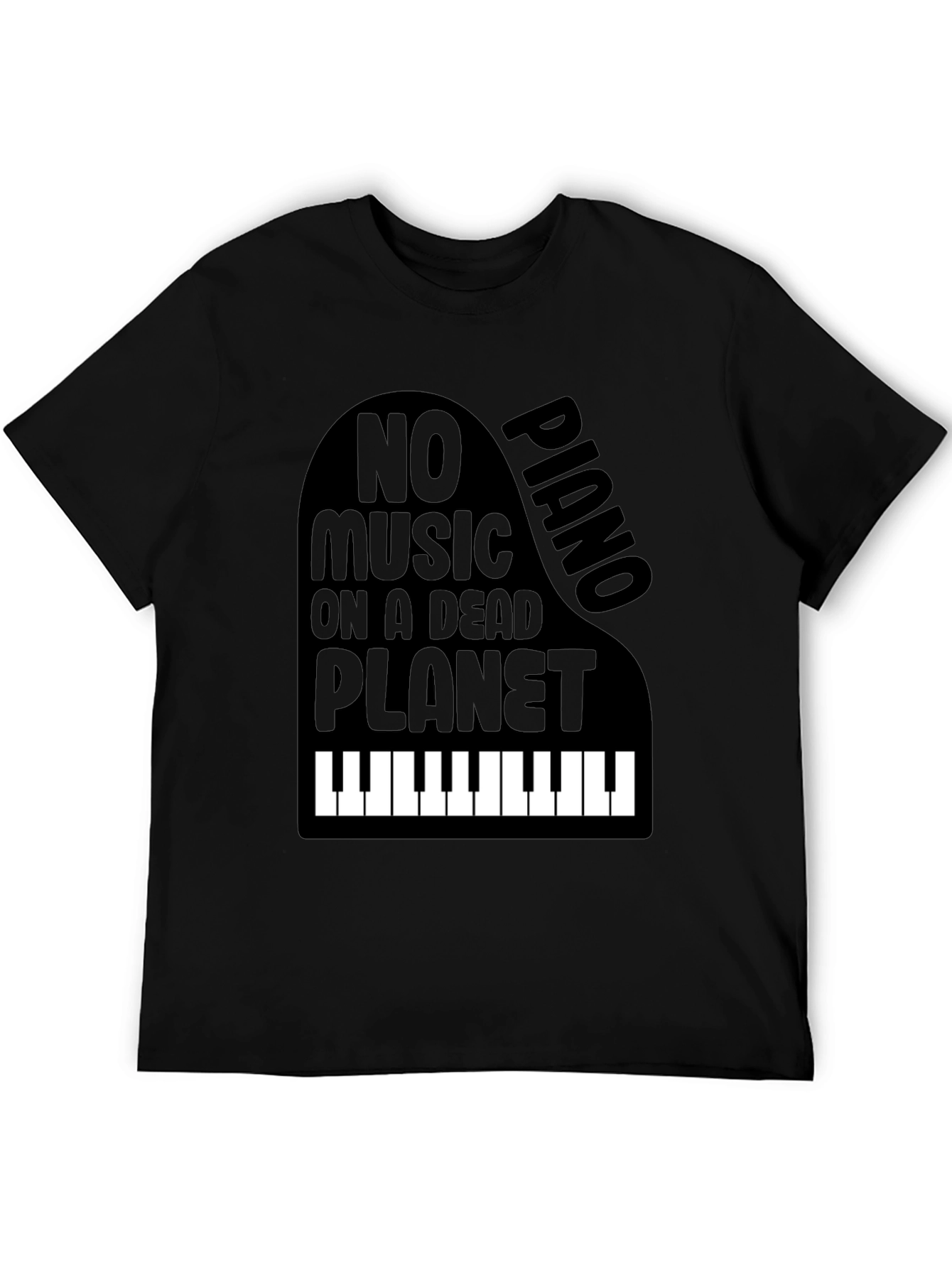Piano No Music on a Dead Planet Graphic Tee