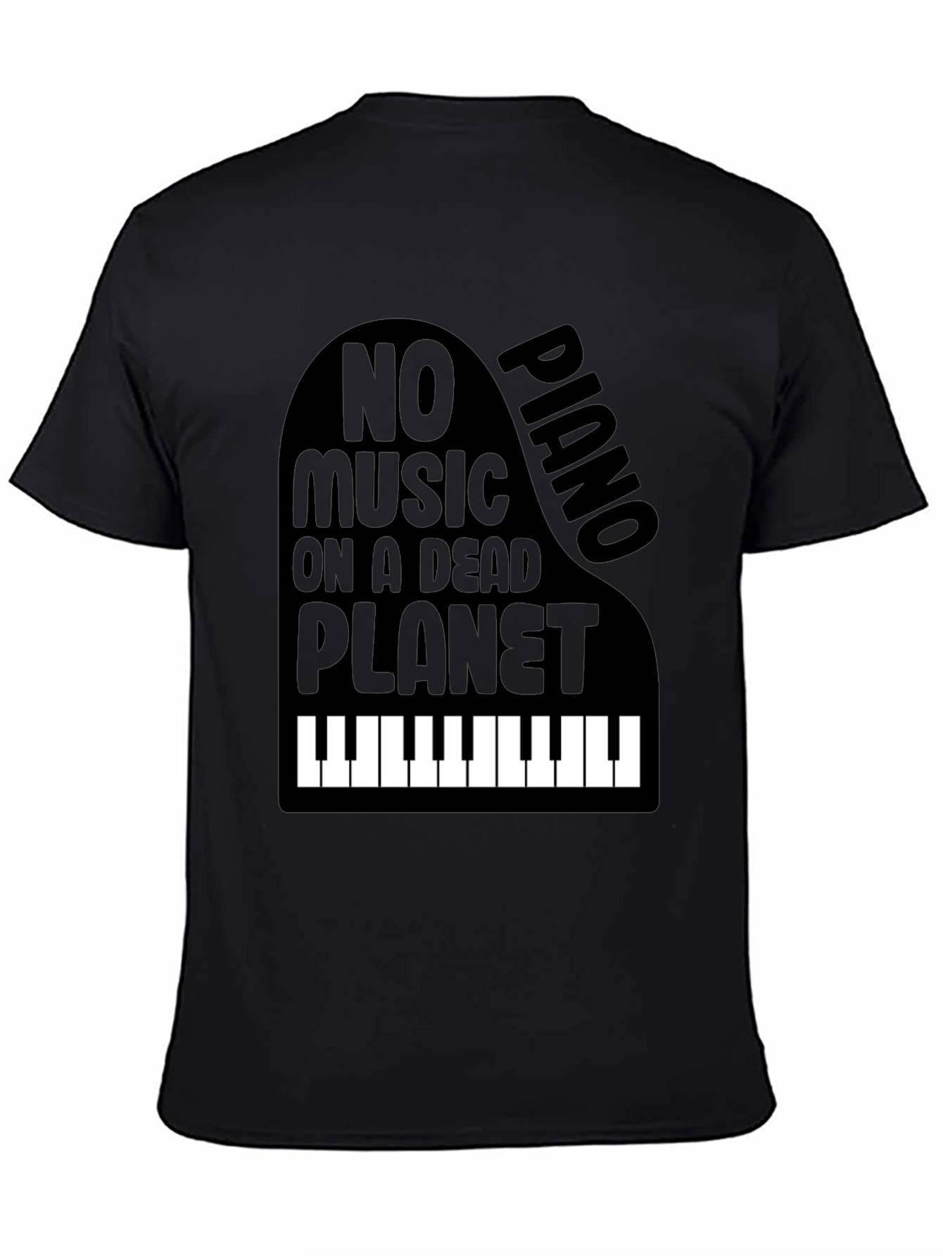Piano No Music on a Dead Planet Graphic Tee