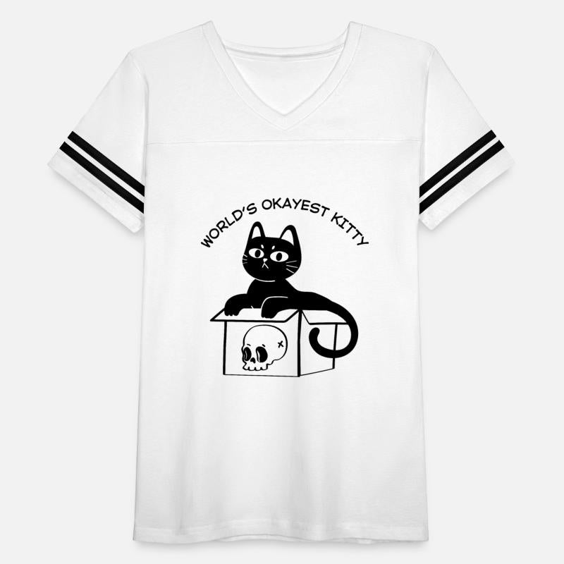 World Okayest Kitty Funny Cat Crazy Kitty Cute Pet