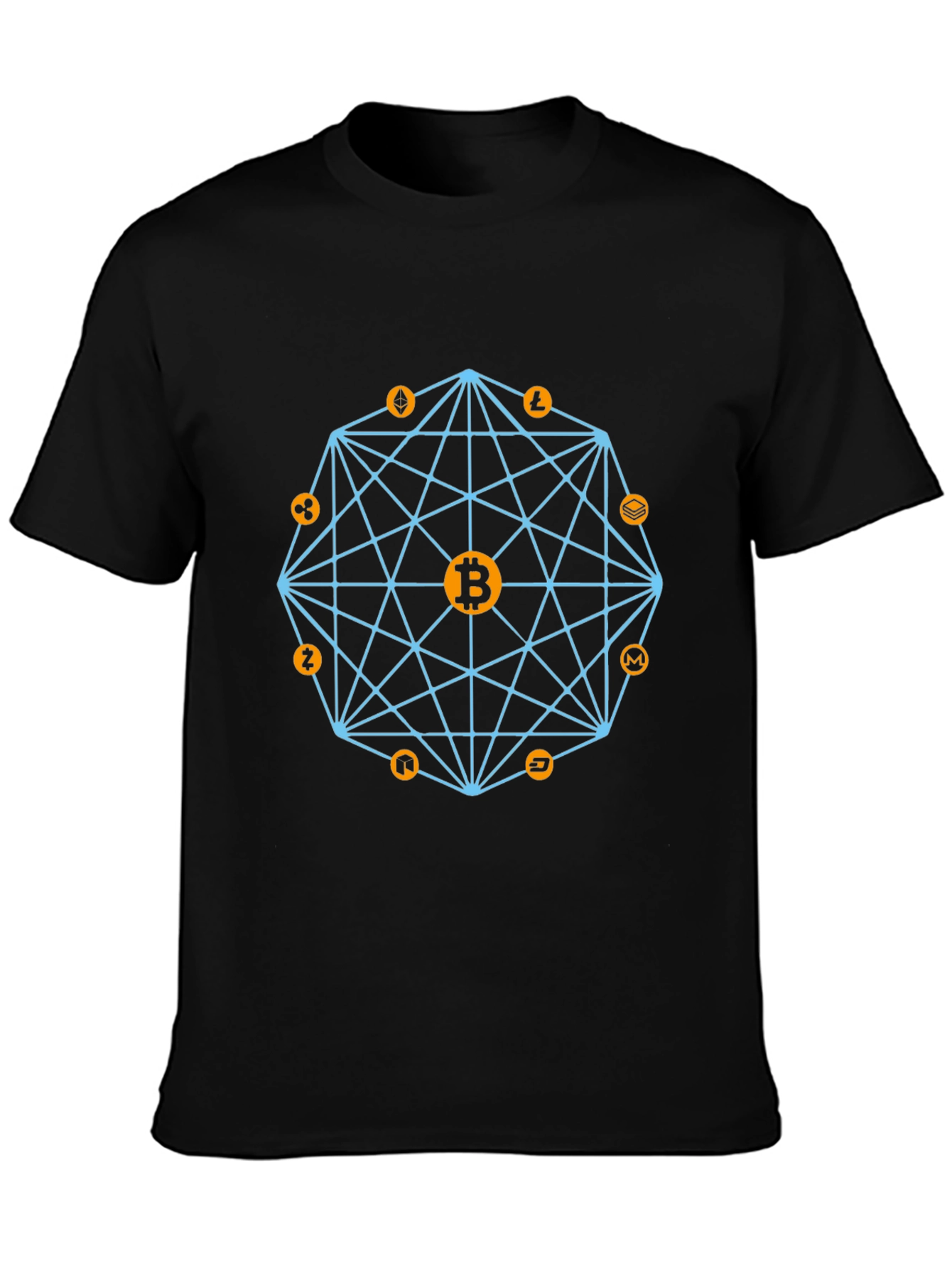 Crypto Bitcoin Graphic Tee - Black