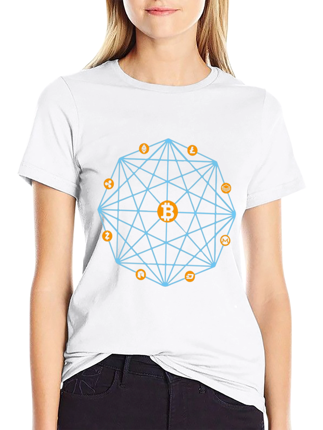 Crypto Bitcoin Graphic Tee - Black