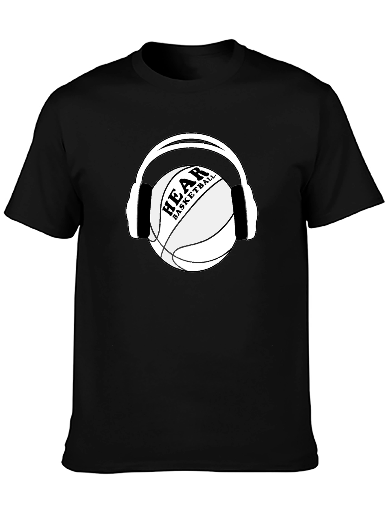 Hear Basketball Black T-Shirt