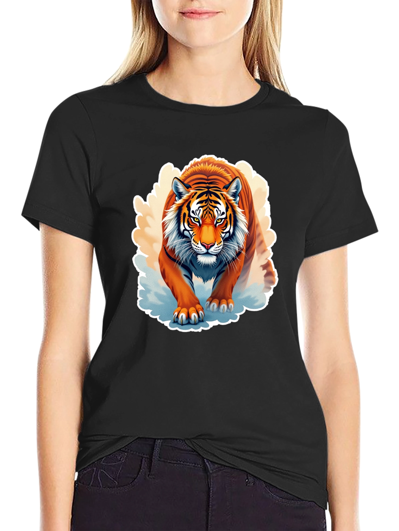Tiger Graphic T-Shirt - Fierce Animal Design