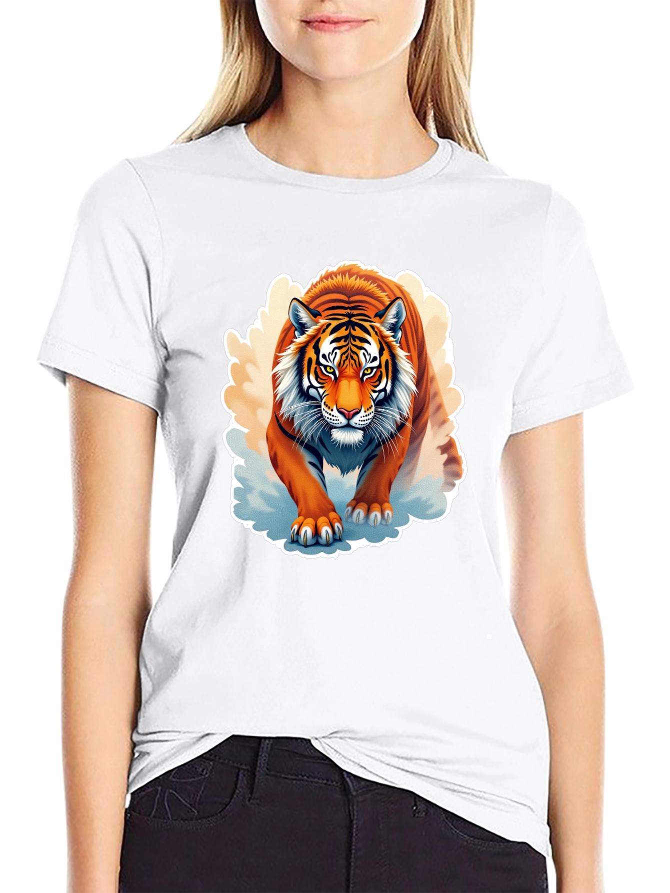Tiger Graphic T-Shirt - Fierce Animal Design