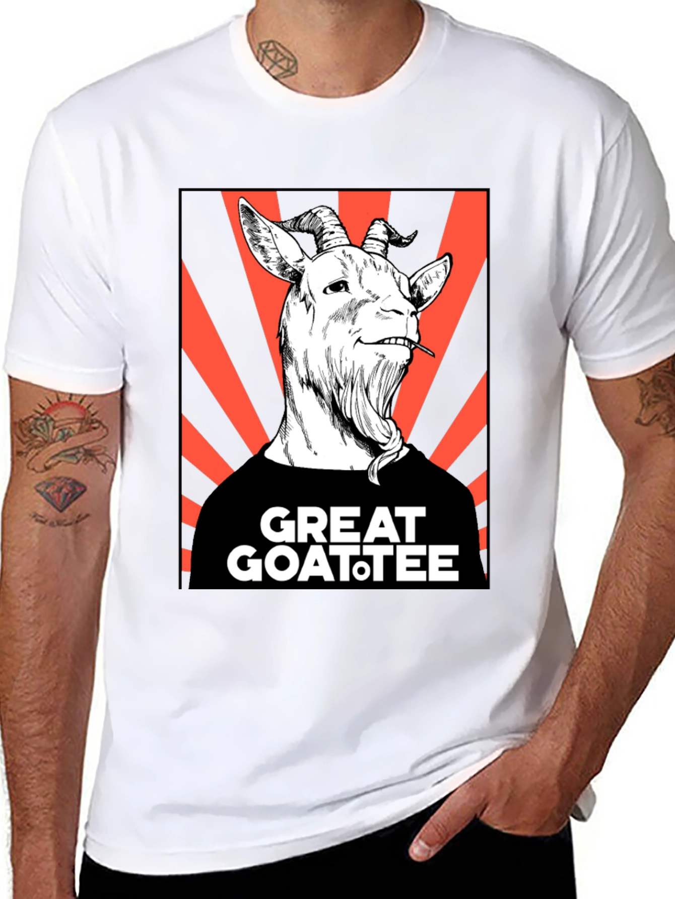 Great Goatee T-Shirt - Humorous Goat Graphic Tee