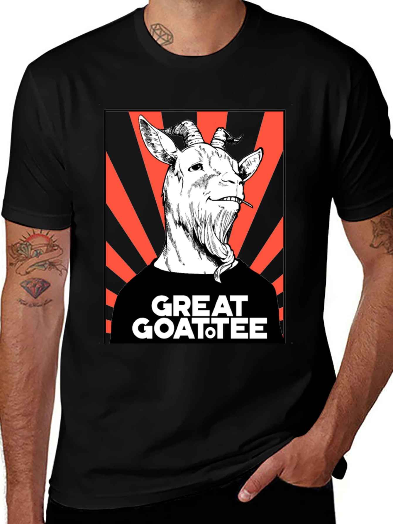 Great Goatee T-Shirt - Humorous Goat Graphic Tee