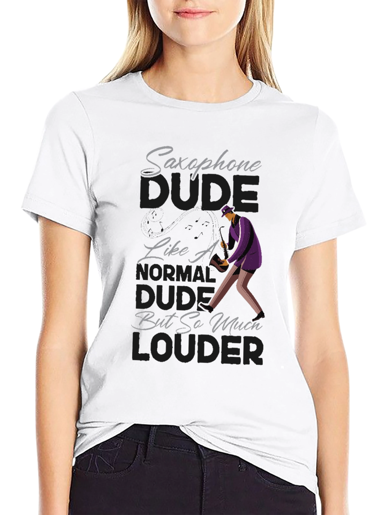 Saxophone Dude T-Shirt: Loud & Proud!