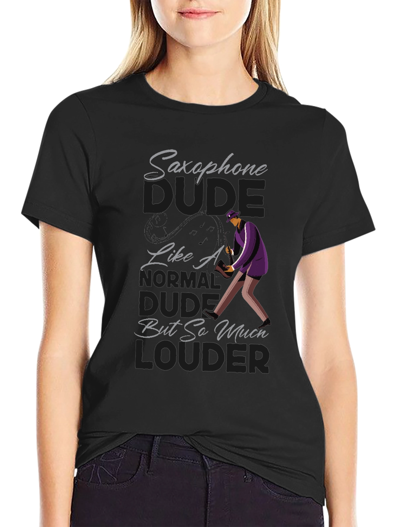 Saxophone Dude T-Shirt: Loud & Proud!