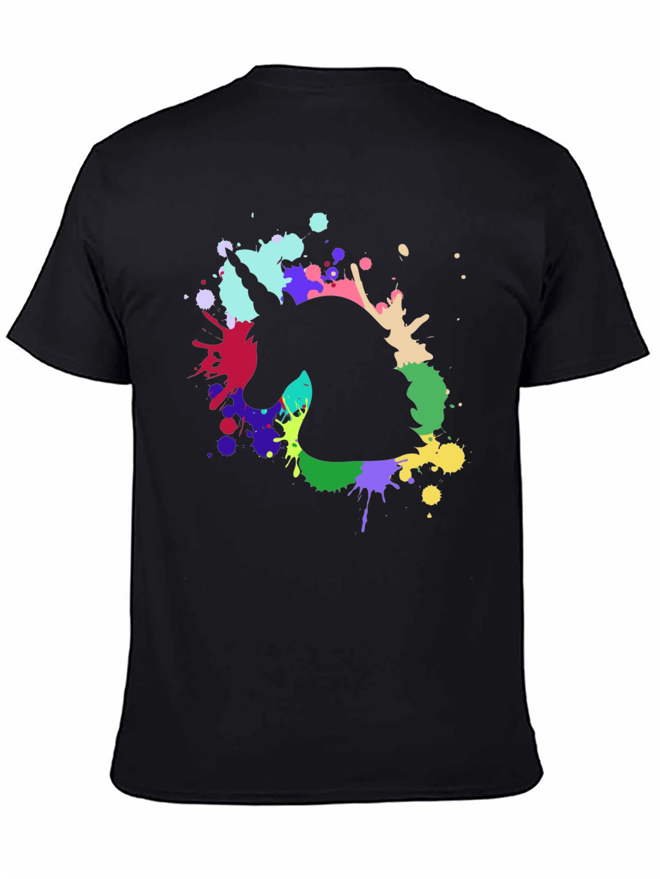 Unicorn Splash T-Shirt - Black