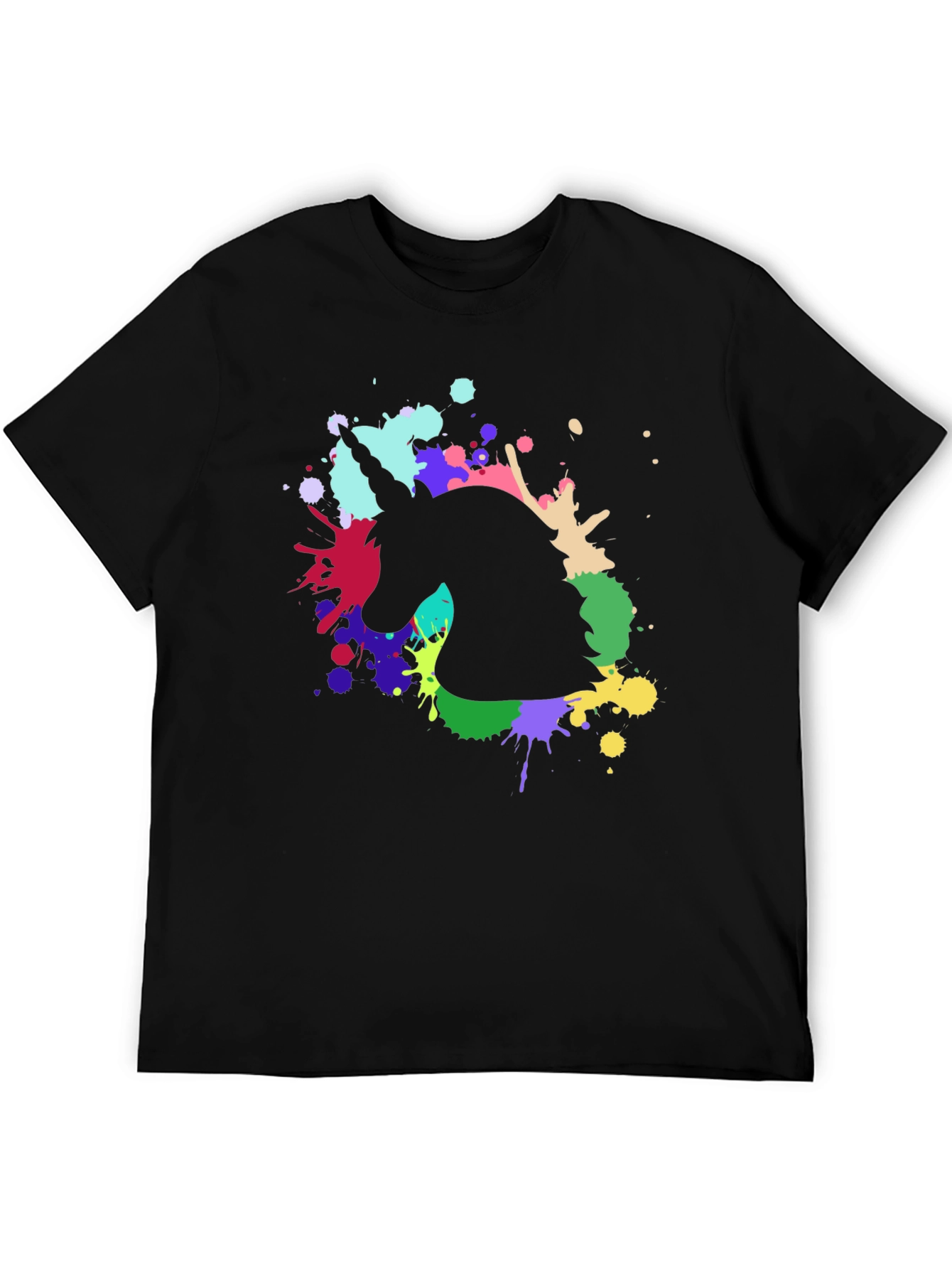 Unicorn Splash T-Shirt - Black