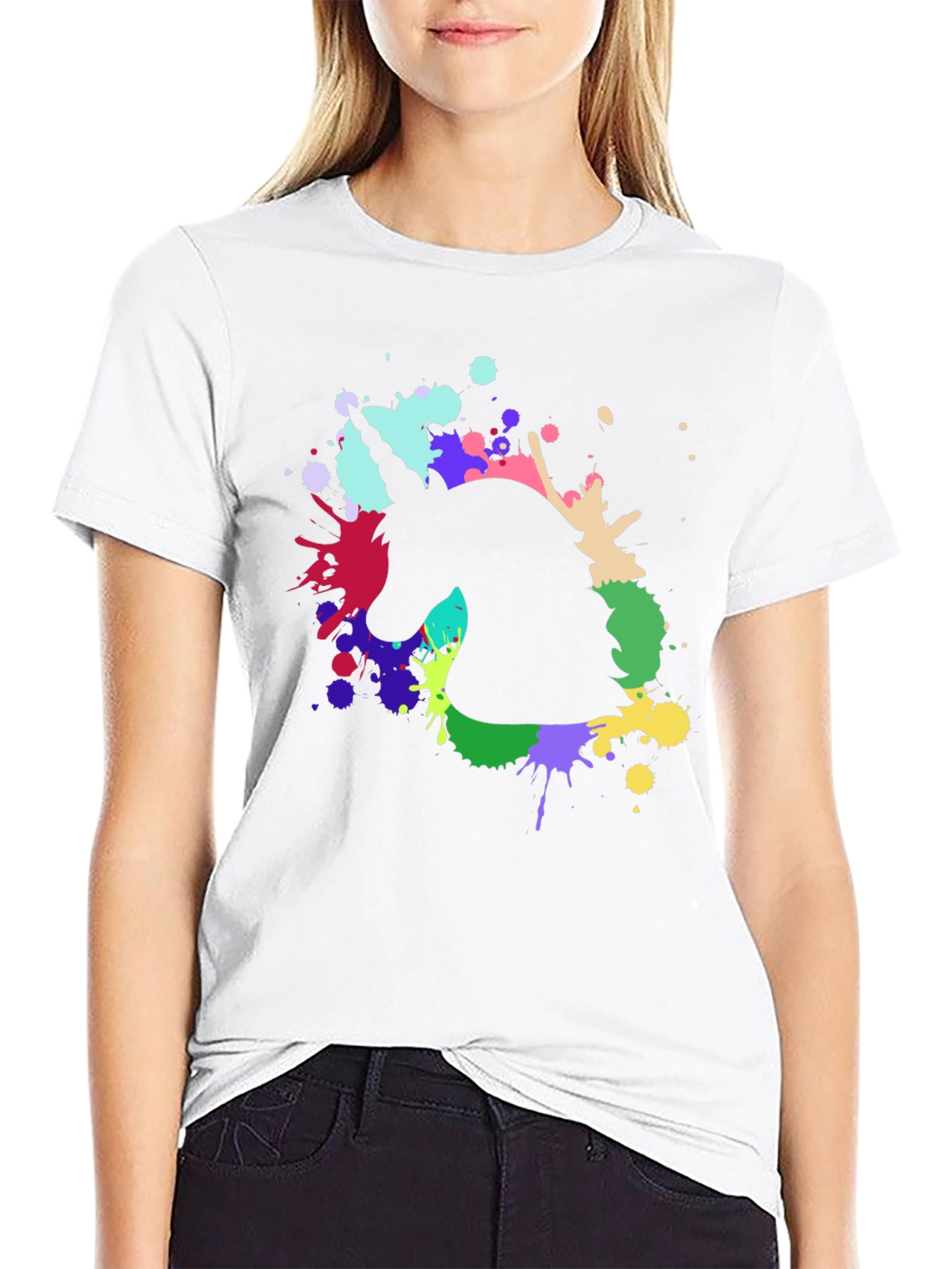 Unicorn Splash T-Shirt - Black