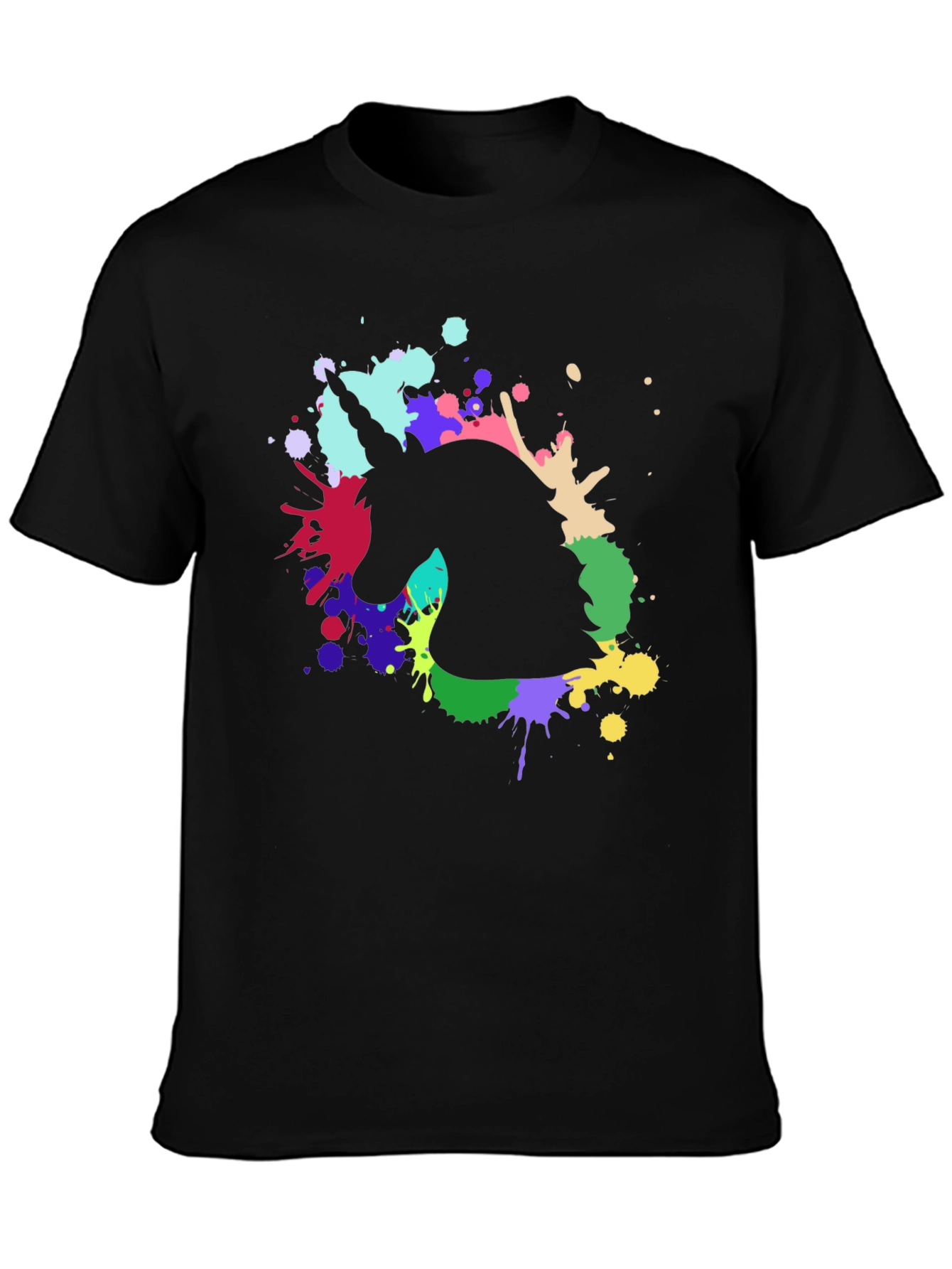 Unicorn Splash T-Shirt - Black