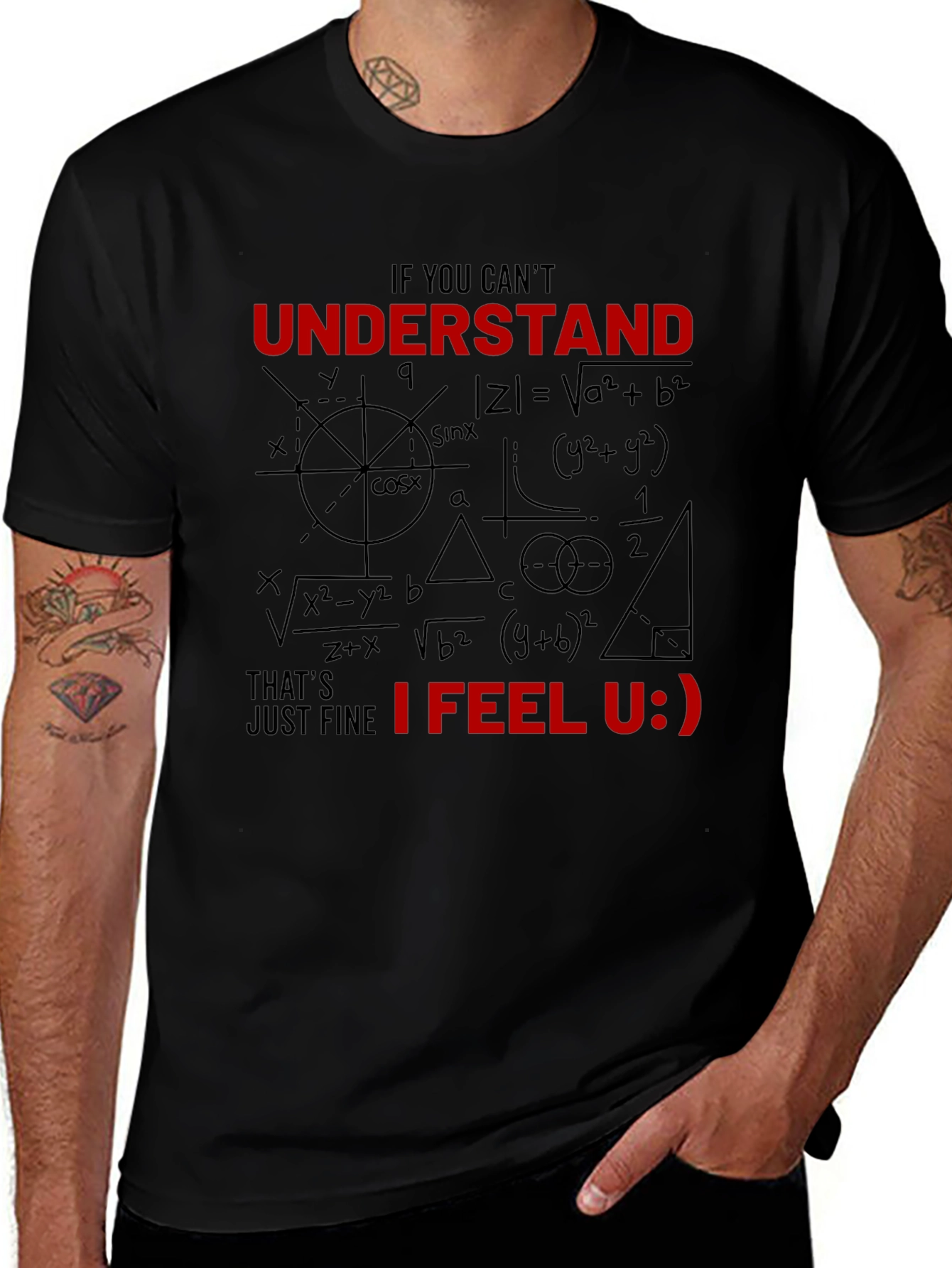 Math Humor Graphic T-Shirt - Nerd Geek Equations