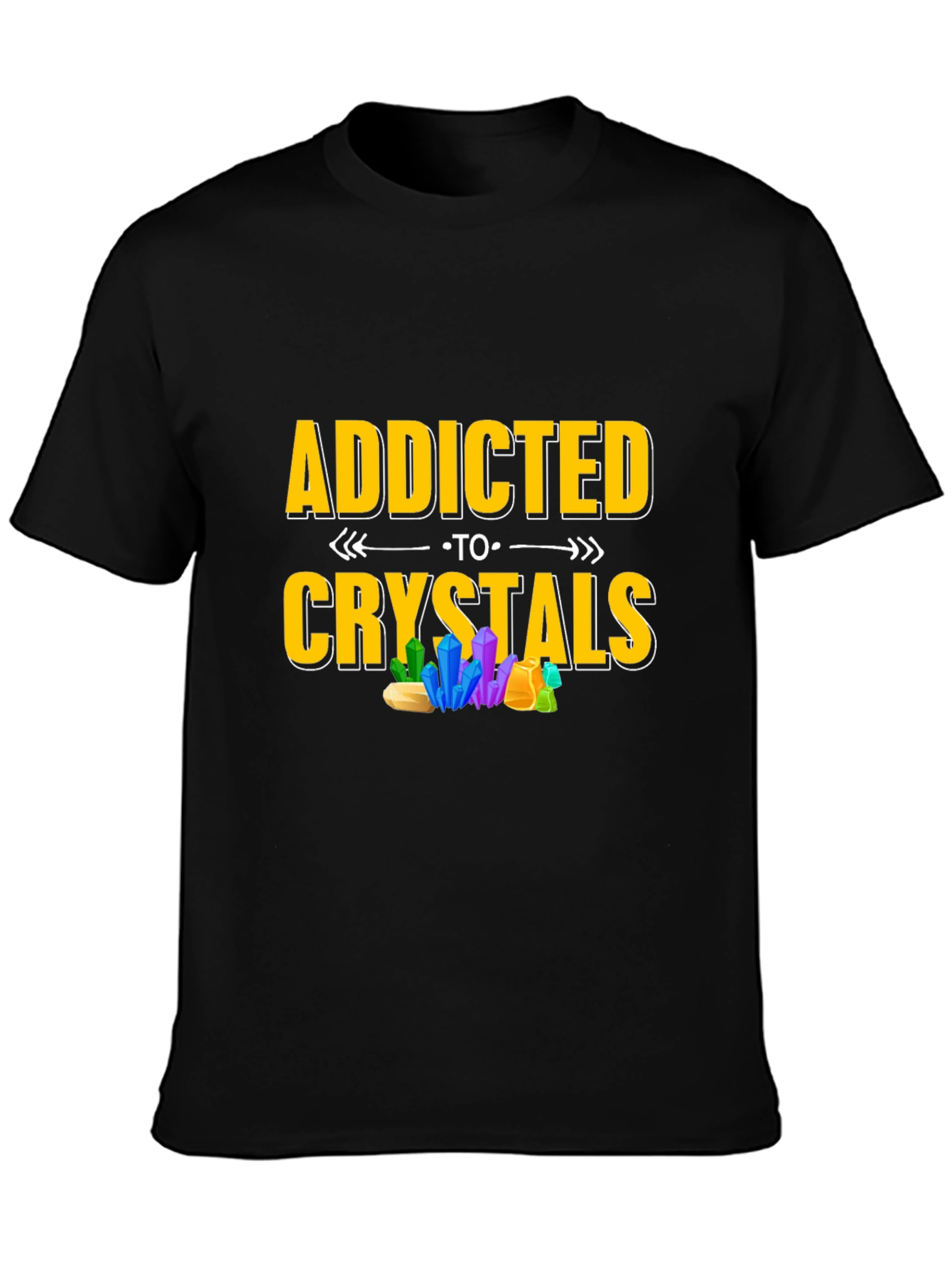 Addicted to Crystals Graphic T-Shirt