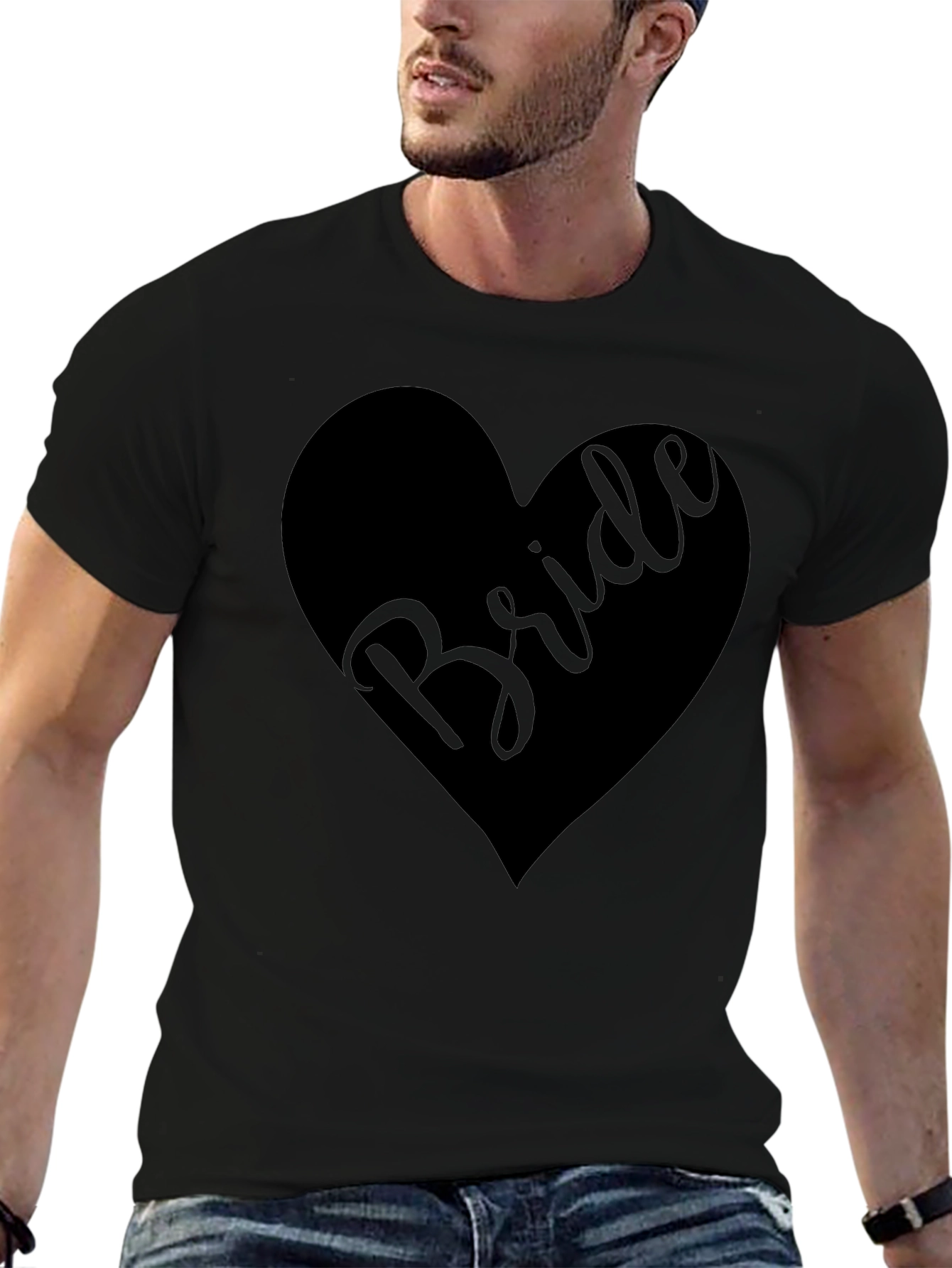 Bride Heart Graphic Tee - Wedding Party Shirt