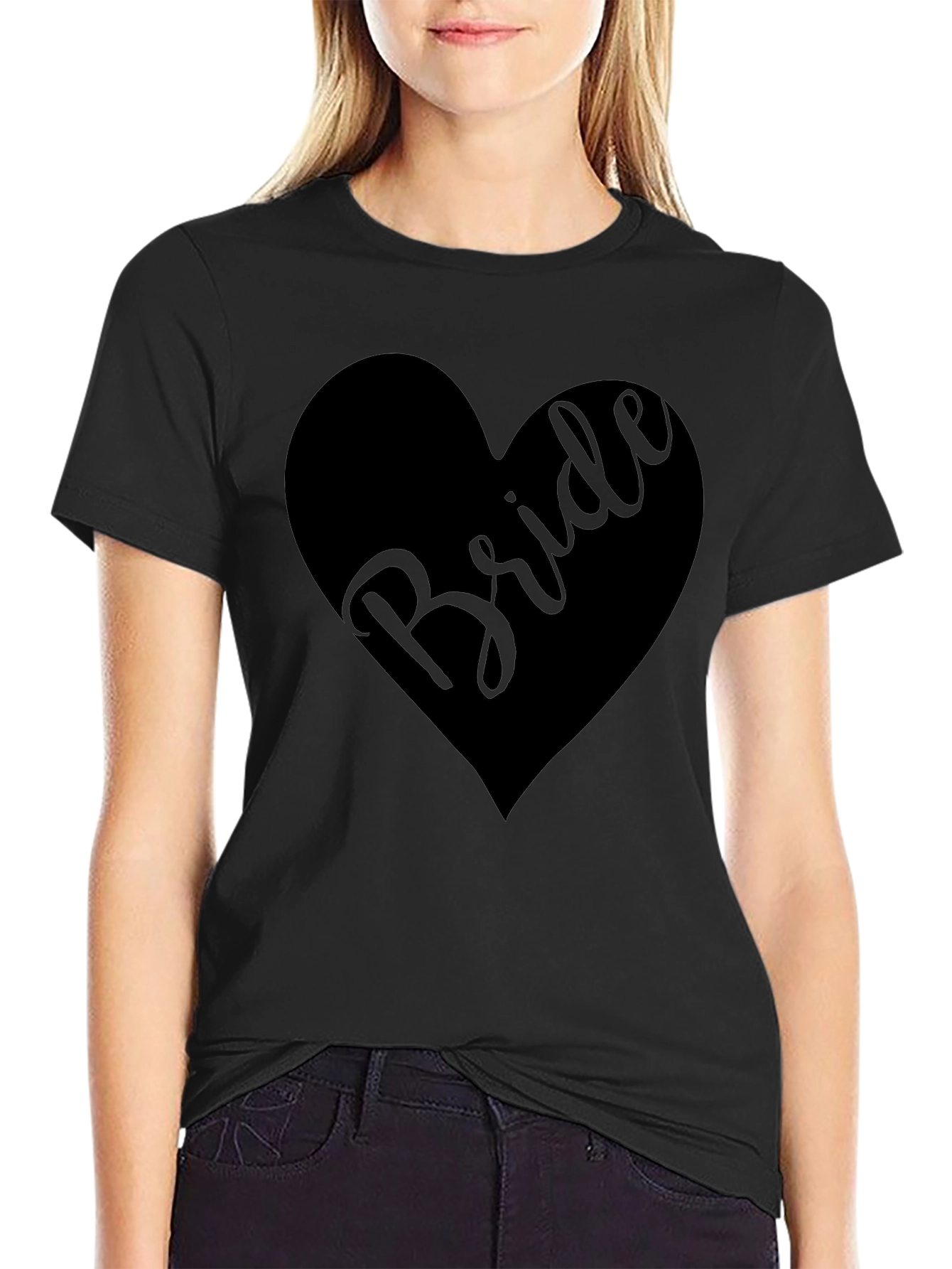 Bride Heart Graphic Tee - Wedding Party Shirt