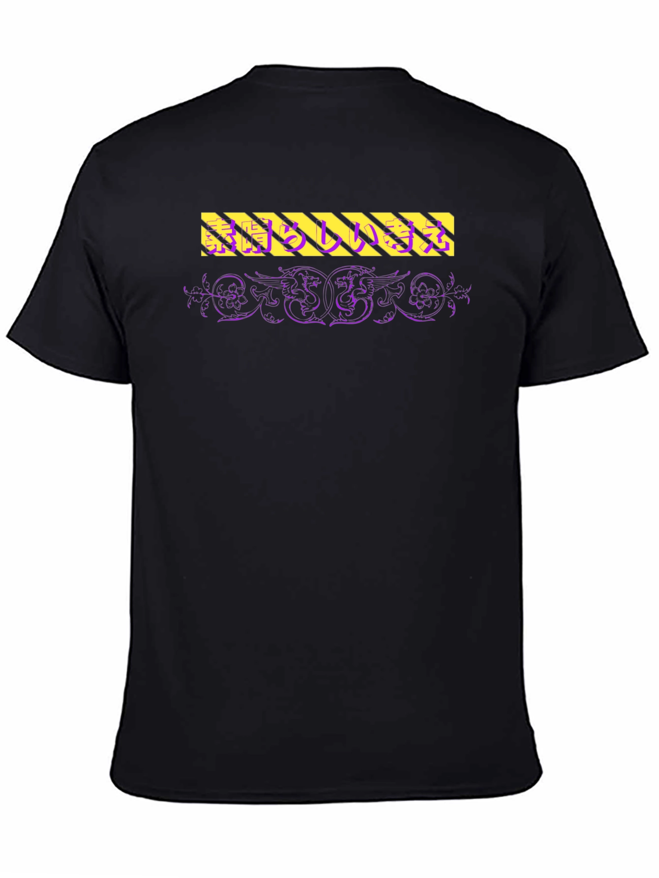 Edgy Graphic Print Crew Neck T-Shirt