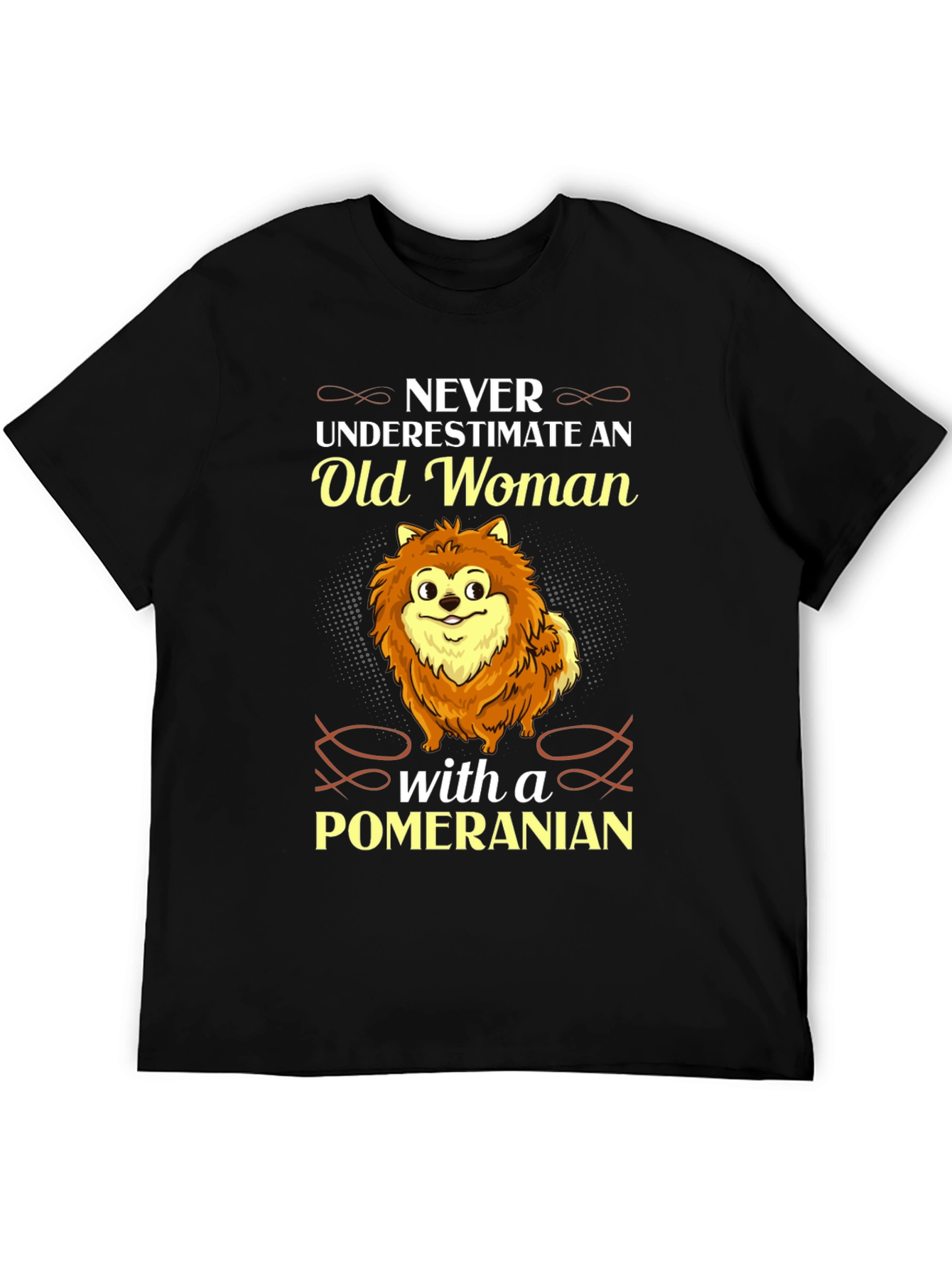 Old Woman Pomeranian T-Shirt